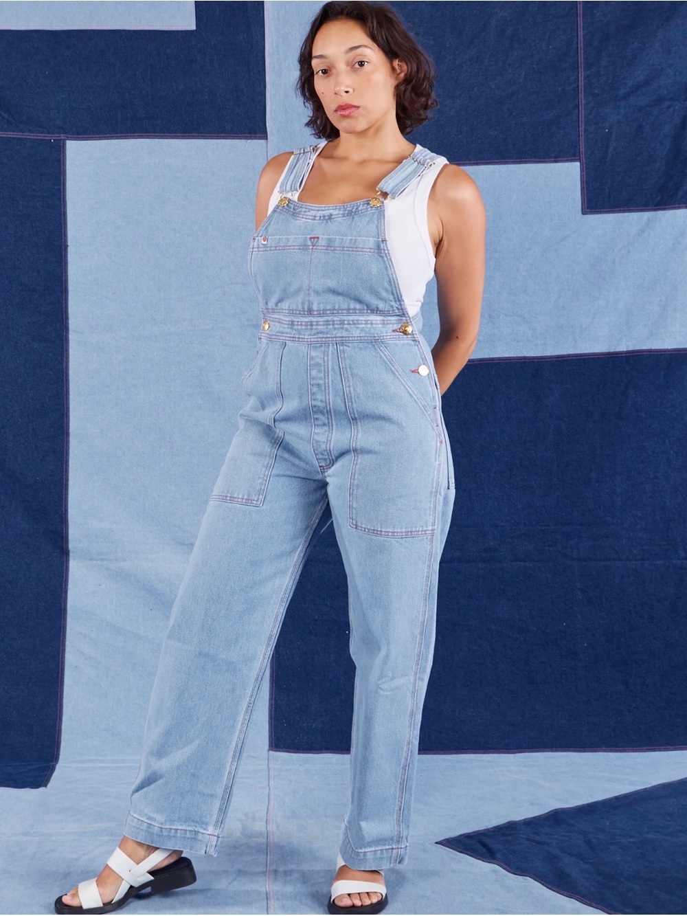 Big Bud Press Light-Wash Indigo Denim Overalls